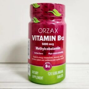 Витамин Б12 Vitamin B12 Метилкобаламин 5000 мкг  Ocean Orzax Турция