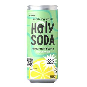 Газированная вода без сахара "лимонная волна" Holy Soda