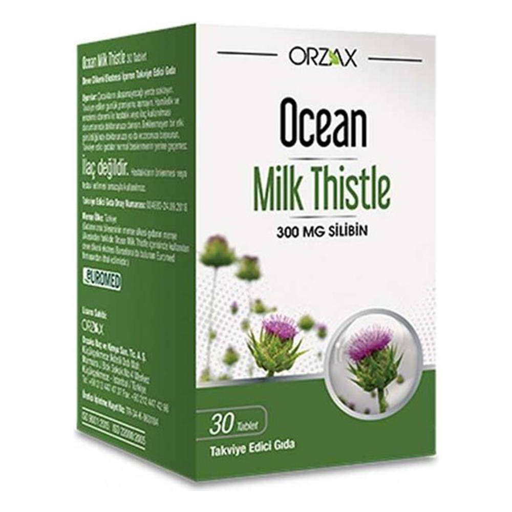 Milk Thistle ( молочный чертополох, экстракт расторопши) в капсулах Orzax Ocean