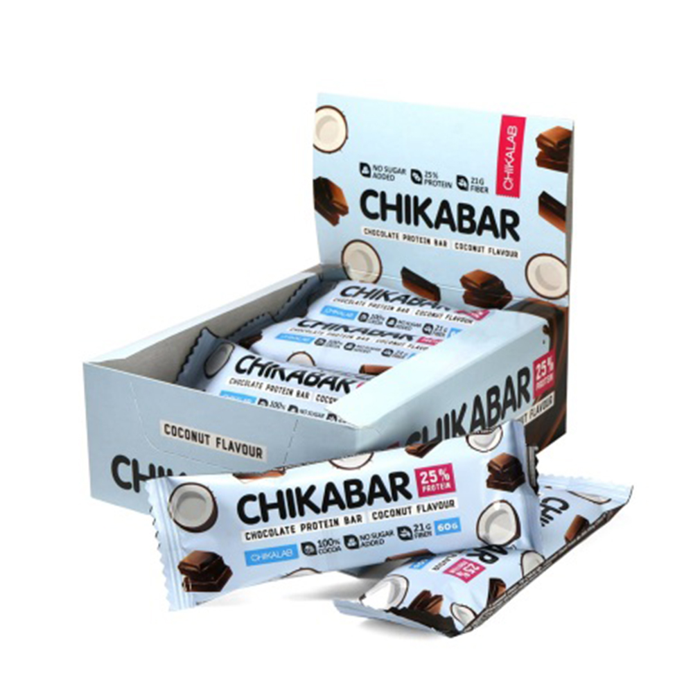 Протеиновый батончик Chikalab – Chikabar - Кокос с шоколадной начинкой