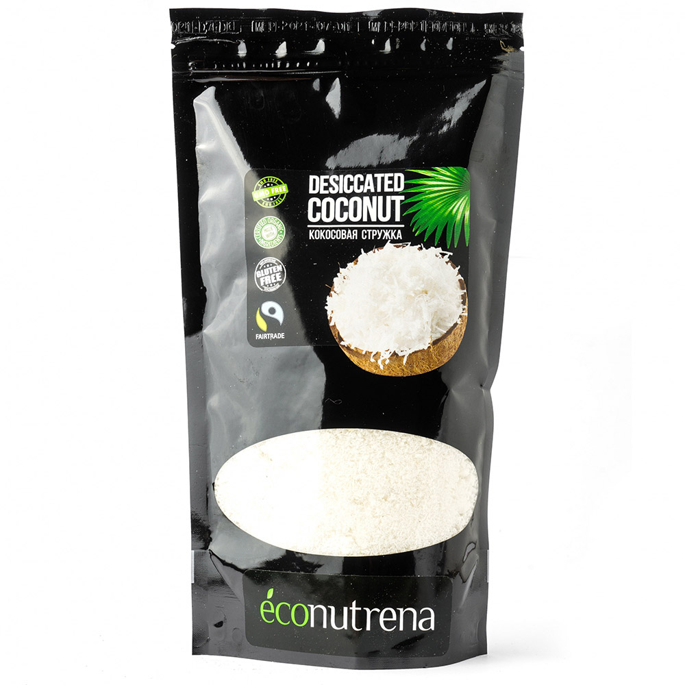 Стружка кокосовая Econutrena, органик