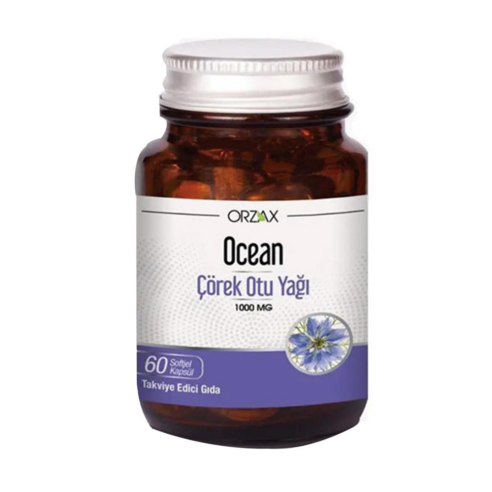 Black Seed Oil 1000 mg ( масло семян черного тмина) в капсулах Orzax Ocean