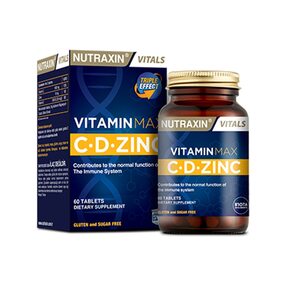 Витамины для иммунитета, витамины С, Д и Цинк NUTRAXIN