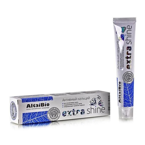 Зубная паста для укрепления эмали зубов «Активный кальций» AltaiBio