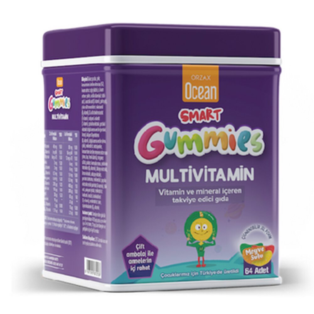 Мультивитамины для детей, жевательные таблетки Ocean Smart Gummies Defense ORZAX