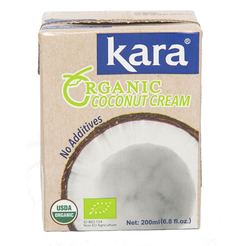 Сливки кокосовые, органические 24%  Кara Organic