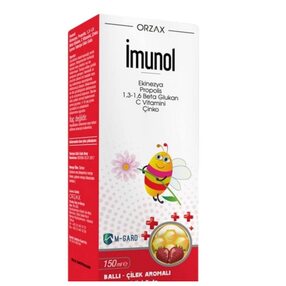  Imunol ( комплекс для иммунитета, детский) сироп 150 мл с медом и клубникой Ocean Оrzax