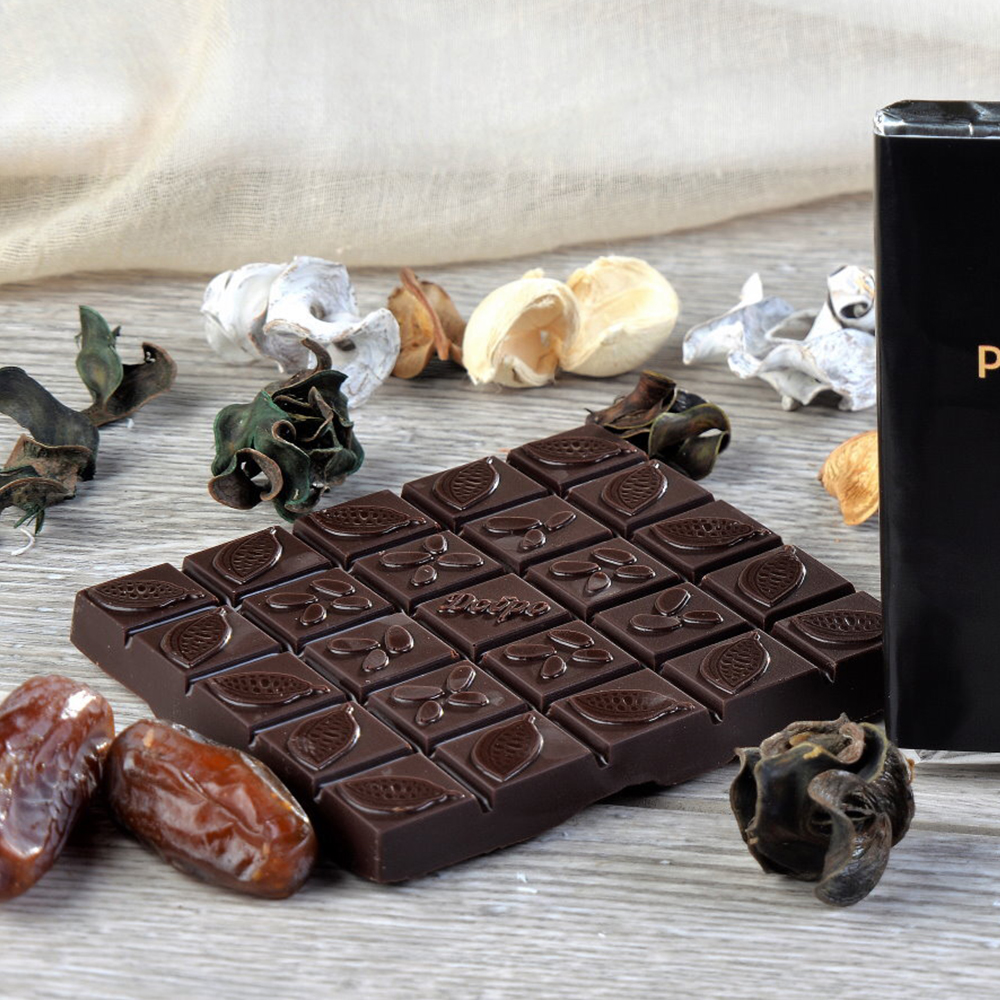 Шоколад горький, 72% какао, на финиковом пекмезе (классический), без сахара,  Мастерская настоящего вкуса