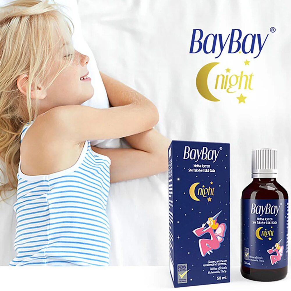Ночные капли для детей с экстрактом мелиссы BayBay Турция